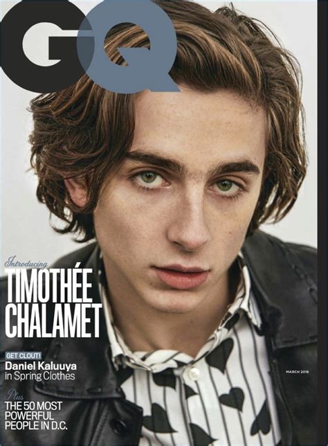 timothee chalamet gq